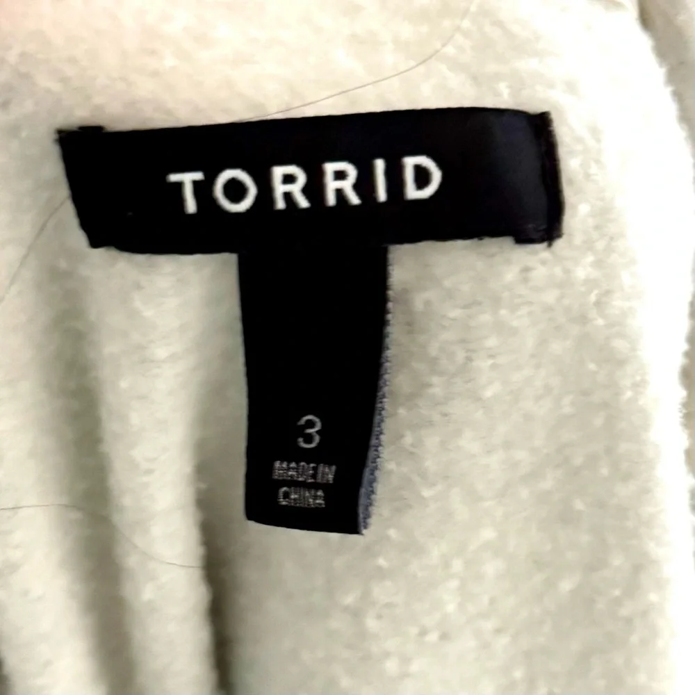 EUC! TORRID SOFT CREAM JACKET - Picture 7 of 8